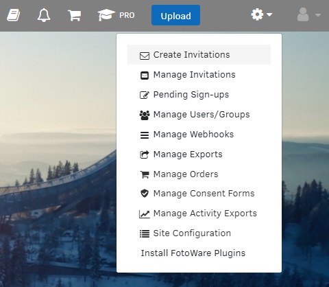User and Group Management option in Tools menu
