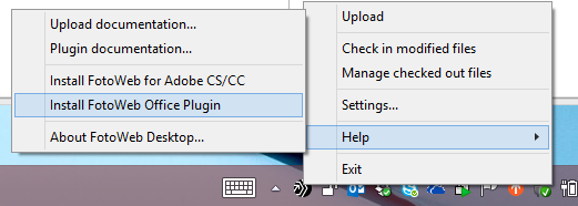 Manually enabling the FotoWeb Desktop Office plugin