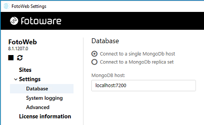 MongoDB replica set configuration in FotoWeb