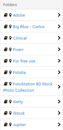 FotoWeb folder navigation in Main UI.png